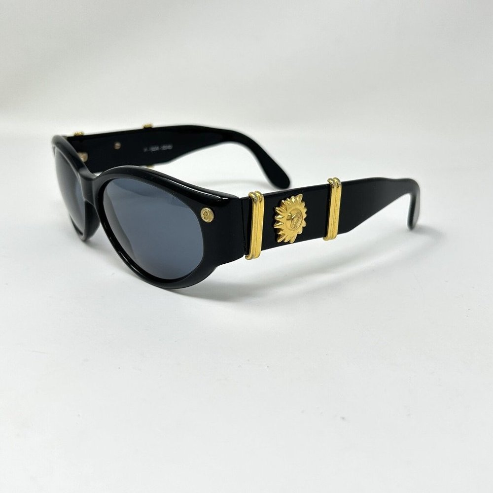 Philippe Charriol Sunglasses A 62A 5540 Black gold Handmade Italy Butterfly